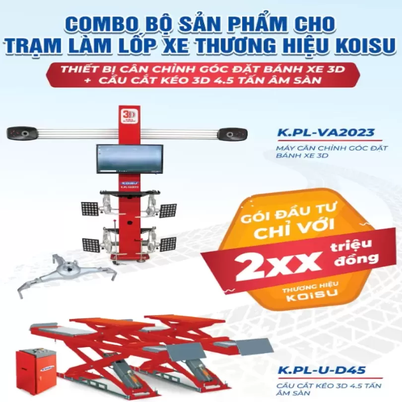 COMBO SIÊU HỜI CHO TRẠM XƯỞNG LÀM LỐP